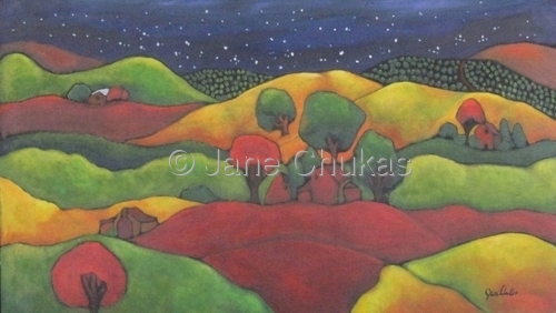 Painting-Landscape-Night Poems