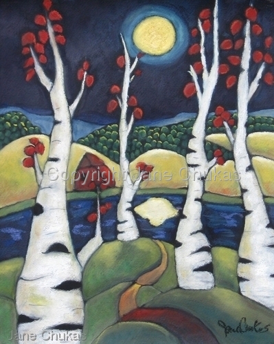 Drawing-Landscape-Catch The Moon