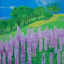 Painting--Oil-LandscapeWILD LUPINS