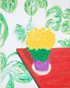 Painting--Oil-Still LifePOT OF MUMS