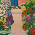 Painting--Oil-LandscapeCAROLINE'S GARDEN AT HIGHNOON