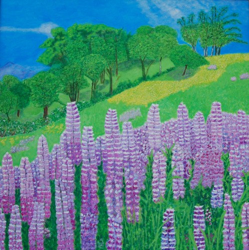 Painting-Landscape-WILD LUPINS