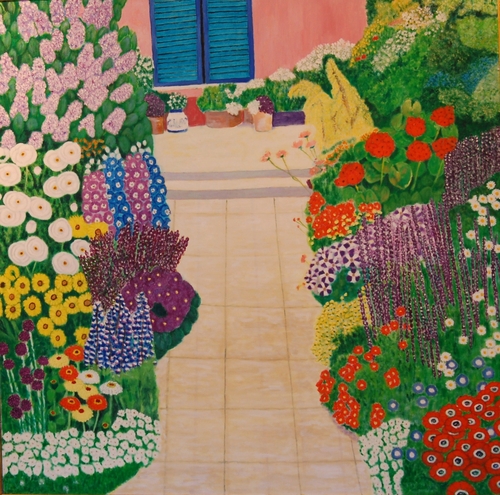 Painting-Landscape-CAROLINE'S GARDEN AT HIGHNOON