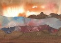 Landscape (Orange Sky)