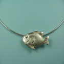 Jeaneane McKinnon - Necklaces Jewelry fish jewelry,fish necklace,silver nautical jewelry,ocean necklace,fish necklace,pmc,metal clay - Necklaces Jewelry