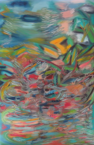 Painting-Expressionist-Agua Sabrosa, ORO SOLO