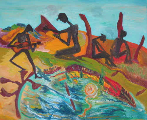 Painting-Fantasy-Pausa Local, ORO SOLO III