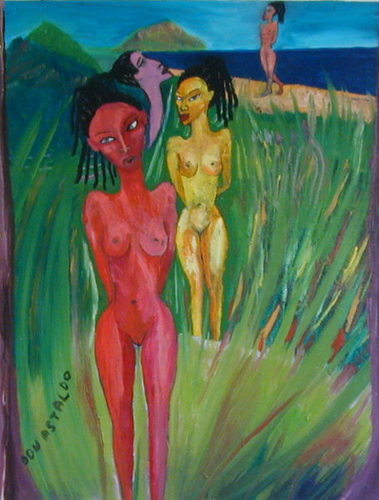 Painting-Botanical-CARIBBEAN GIRLS