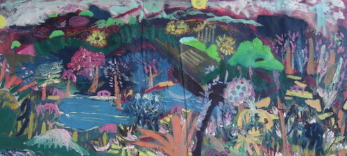 Painting-STANDARD TROPICAL NIGHT DREAM