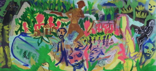 Painting-A HERO AND A CHILD