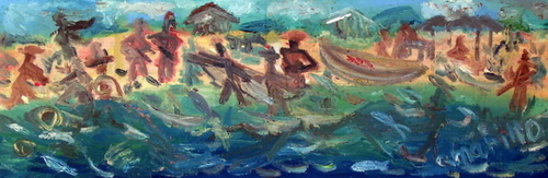 Painting-PUEBLO PESCADORES