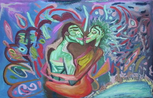 Painting-I love you tonight, BURRITO