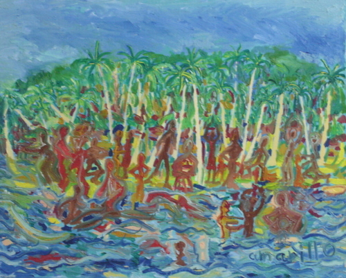 Painting-DOMINGO A LA PLAYA