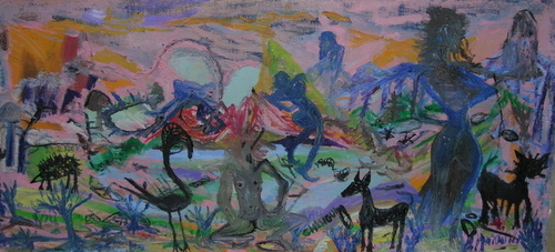 Painting-Busy Beach, CHINGUI