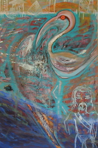 Painting-SATURDAY MIAMI WALK