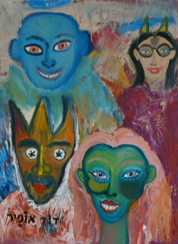 Painting-FUNNY FAMILY