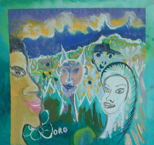Painting-REAL AND IMAGINERY FRIENDS