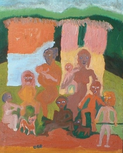 Painting-DOMINICAN FAMILY