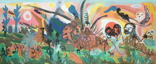 Painting-EN EL PUEBLO DEL SOL