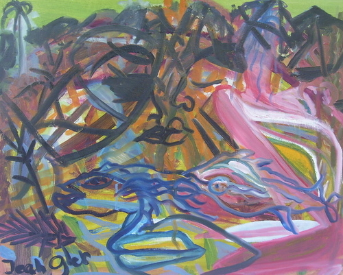 Painting-FISH KISS