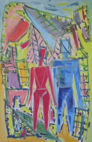 Painting-Analytic couple, JEAN GLER III