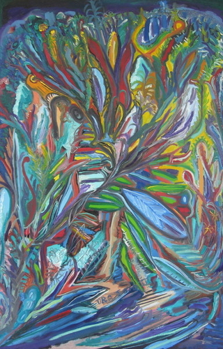 Painting-Night painting, ORO SOLO III