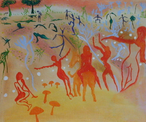 Painting-Dreaming de la loma, ORO