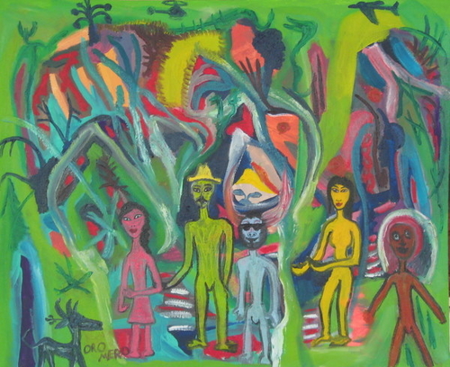 Painting-Everybody in the Green, ORO MERO