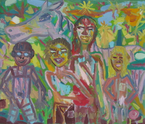 Painting-SMILING FRIENDS
