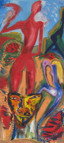 Painting-La mujer dentro de mi cabeza, ORO