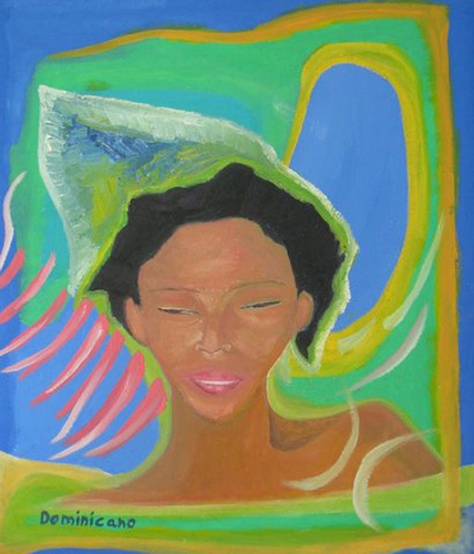 Painting-Mujer sin nombre, DOMINICANO