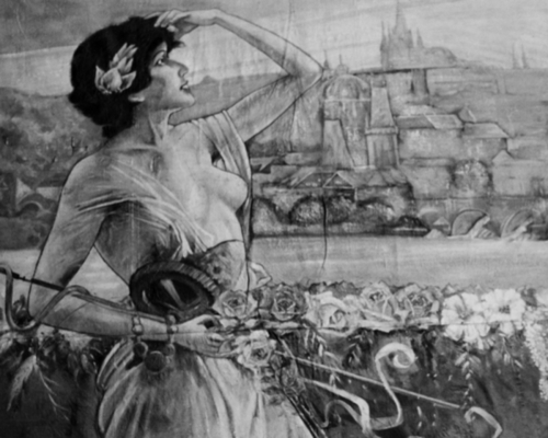 Libuse, Mural in Czech Wilber Museum