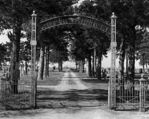 Wilber Bohemian Slavonian Cemetery Gate