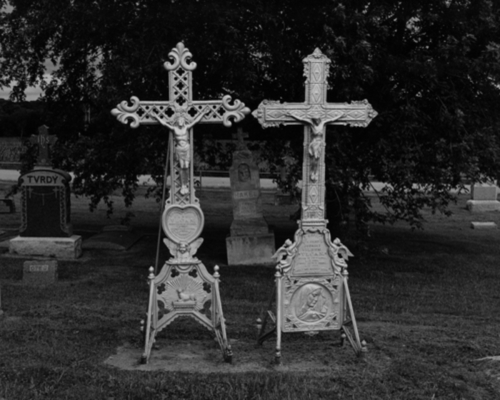 Weston, Metal Cross Grave Markers