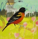Painting--Oil-WildlifeSafron fibers
