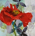Painting--Oil-FloralTurquoise shade