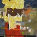 Painting--Oil-Abstractdotted twill