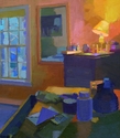 Painting--Oil-Still LifeCluttered Dressers
