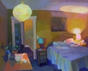 Painting--Oil-FigurativeJapanese Lantern