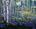 Jennifer Vranes - Out of Bounds - Aspen Golf Art by Jennifer Vranes