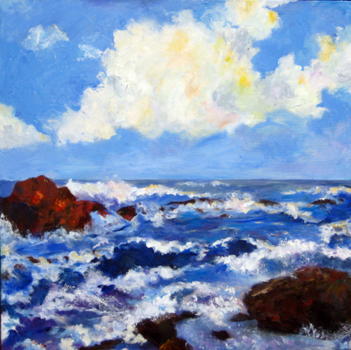 Painting-Acrylic-Changing Tides (left panel)