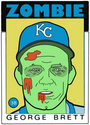 Mixed Media-ZOMBIE GEORGE BRETT!!