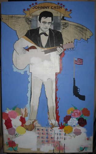 Mixed Media-johnny cash