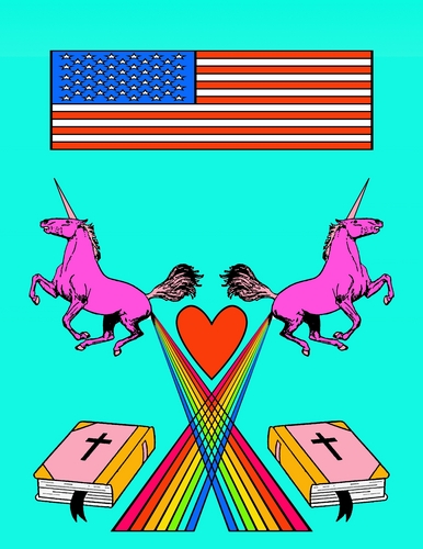 Painting-Rainbow Unicorn Fart