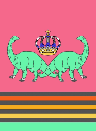 Painting-Brontosaurus Rainbow
