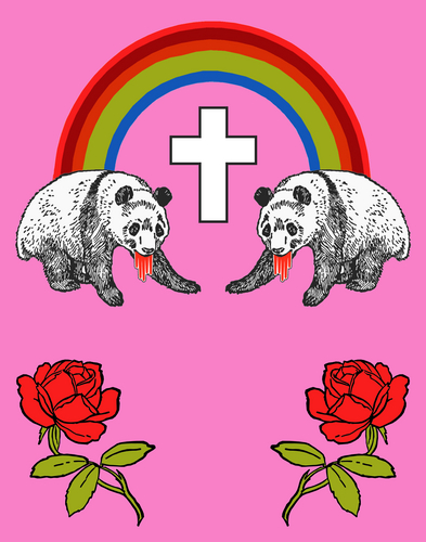 Painting-There Will Be Panda Blood