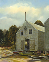 Painting--Oil-LandscapeMonhegan Fish Houses