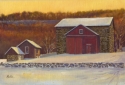 Painting--Oil-LandscapeOctober Snow