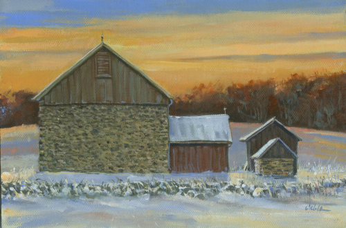 Painting-Landscape-Whisky Run Sunset