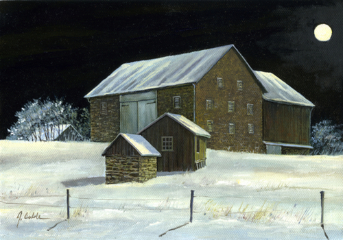 Painting-Landscape-Moon Shadows
